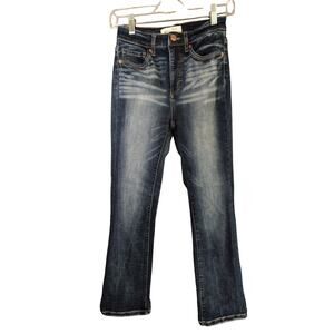 BKE Billie Jeans Womens 25x29.5 Blue Boot High Rise Slim Stretch